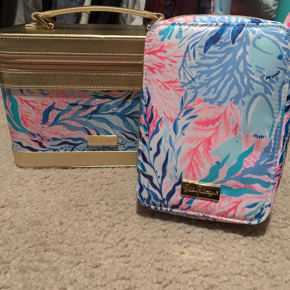 Lilly Pulitzer TrainCase & Brush Set Kaleidoscope
